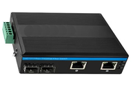 2 Yuvalı ve 2 Ethernet Bağlantı Noktalı 10/100/1000Mbps Din Raylı Endüstriyel SFP Ağ Anahtarı