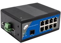 Endüstriyel POE Ethernet Fiber Anahtarı Tam Gigabit 1 SFP ve 8 POE Bağlantı Noktası