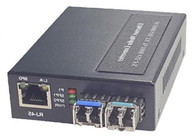 PSU'lu 1x10/100BASE-T - 2x100BASE-X SFP Fiber Ethernet Anahtar Dönüştürücü