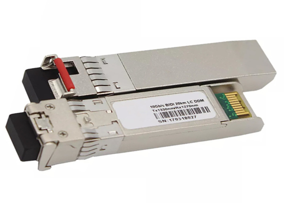 60KM LC 10G SFP+ Modülü, Tek Yönlü Bidi SFP Alıcı-Verici WDM 1330nm 1270nm