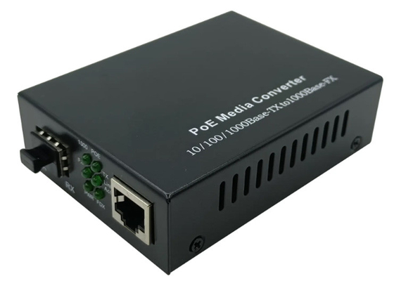 1 PoE Bağlantı Noktası ve 1 SFP Yuvası ile 10/100/1000Mbps SFP POE Fiber Ortam Dönüştürücü