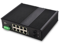 Ip40 Ethernet POE Endüstriyel Anahtar Gigabit 8 Bağlantı Noktalı PoE ve 2 Fiber Optik SFP Din Ray