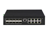 RJ45 Endüstriyel Ethernet Fiber Anahtarı 8 10/100/1000Base-TX 10 1000M SFP