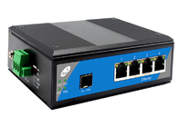 1 SFP Yuvası ve 4 Ethernet Bağlantı Noktalı Yönetilmeyen Endüstriyel Gigabit Fiber POE Anahtarı