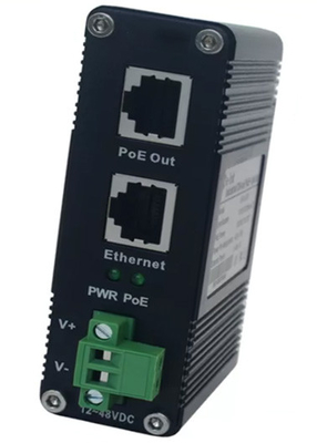 Endüstriyel 10/100/1000Mbps 802.3 Bt PoE Enjeksiyonu Sertleştirilmiş Gigabit Yüksek Güçlü PoE Enjeksiyonu