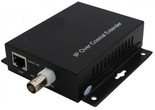 PoE + Ethernet over Coax (EOC) Dönüştürücü 10/100mbps 1.5km 1 BNC ve 1 Ethernet Port