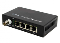 10/100Mbps Ethernet Over Coaxial Extender 2KM 1 BNC ve 4 POE Ethernet portları ile