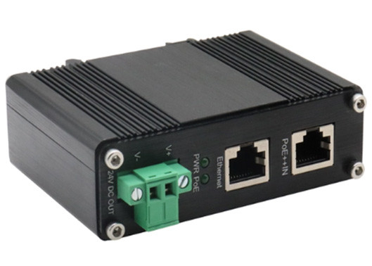Din Rail Endüstriyel Gigabit POE Enjektor 802.3bt 95W PoE Splitter 24VDC