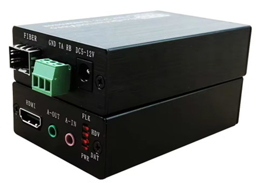 1080P HDMI Fiber Converter İki yönlü Ses RS232 Fiber Optic Extender üzerinden