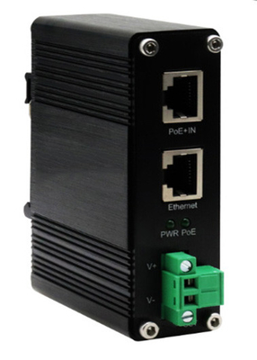 DIN-Rail Industrial 802.3bt Gigabit PoE++ Splitter Çıkış Voltajı 24VDC