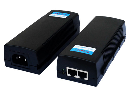 Tek Port 10/100/1000M 60W Ultra POE Enjektör 100-240V AC 50/60Hz 1.5A Maksimum Girdi