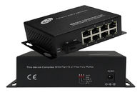 10 / 100Mbps Ticari Ortam Dönüştürücü 1 Fiber 8 Ethernet POE Bağlantı Noktası