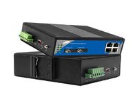 Endüstriyel Basamaklı Ethernet Fiber Anahtarı 10/100 / 1000Mbps 4 Ethernet ve 2 Optik Bağlantı Noktası
