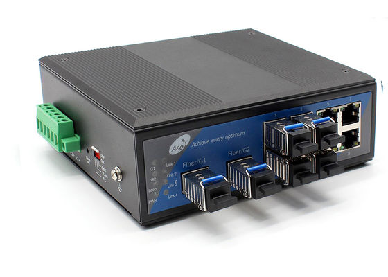 100km 10 Bağlantı Noktalı Endüstriyel Ethernet Ortam Dönüştürücü