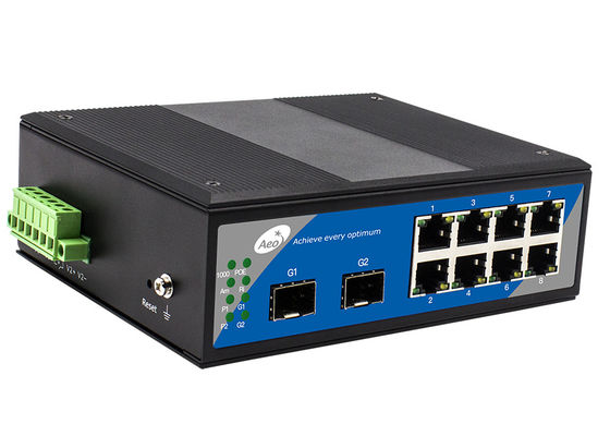 Basamaklı Halka Endüstriyel POE Anahtarı, 8 Bağlantı Noktalı Gigabit POE Anahtarı