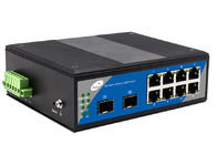 Yönetilen SFP POE Anahtarı Tam Gigabit 8 POE Ethernet 2 SFP Bağlantı Noktası
