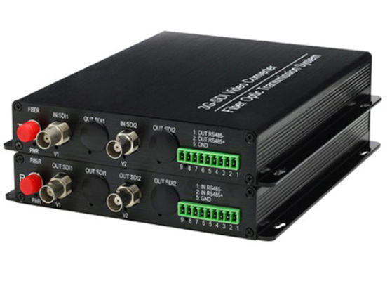 2CH 3G SDI HD SDI - Fiber Optik Dönüştürücü 2 BNC 1 Optik Bağlantı Noktası