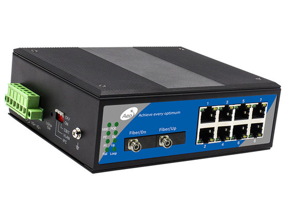CBIT Desteği 10 / 100Mbps Endüstriyel POE Anahtarı 8 Bağlantı Noktası