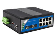 2 Fiber ve 8 POE Bağlantı Noktalı IEE802.3 IP40 Fiber Ethernet Ortam Dönüştürücü