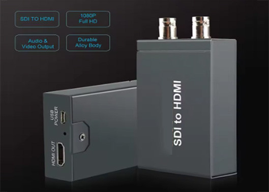 HD / 3G SDI'ye HDMI dönüştürücü HDMI Over SDI dönüştürücü CCTV SD HD ve 3G SDI sinyalleri için