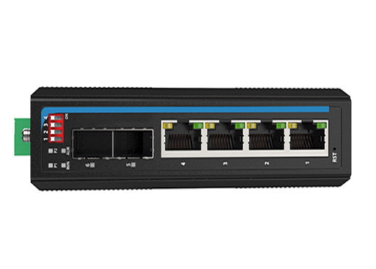 Yönetilen SFP Değiştiricisi Endüstriyel 4 2*1000M SFP Portları ile 1000M POE Portları