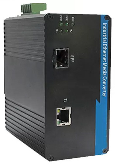 Endüstriyel SFP Fiber Switch 1 Port 100BASE SFP + 1 Port 10 / 100BASE-T