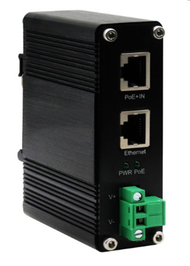 DIN-Rail Industrial 802.3bt Gigabit PoE++ Splitter Çıkış Voltajı 24VDC
