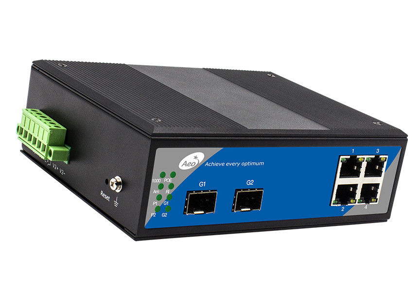 LC Gigabit POE Yönetilen Anahtar 4 Bağlantı Noktalı 1000M PoE 2 Bağlantı Noktalı 1000M SFP