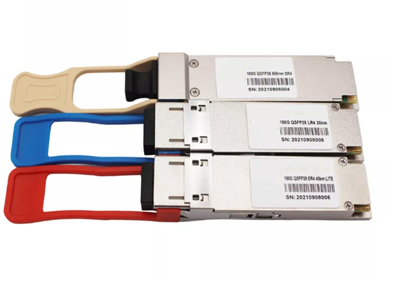 MTP / MPO Konektörü SFP Fiber Alıcı-Vericiler, 100M Çok Modlu 100G QSFP28 Alıcı-Verici
